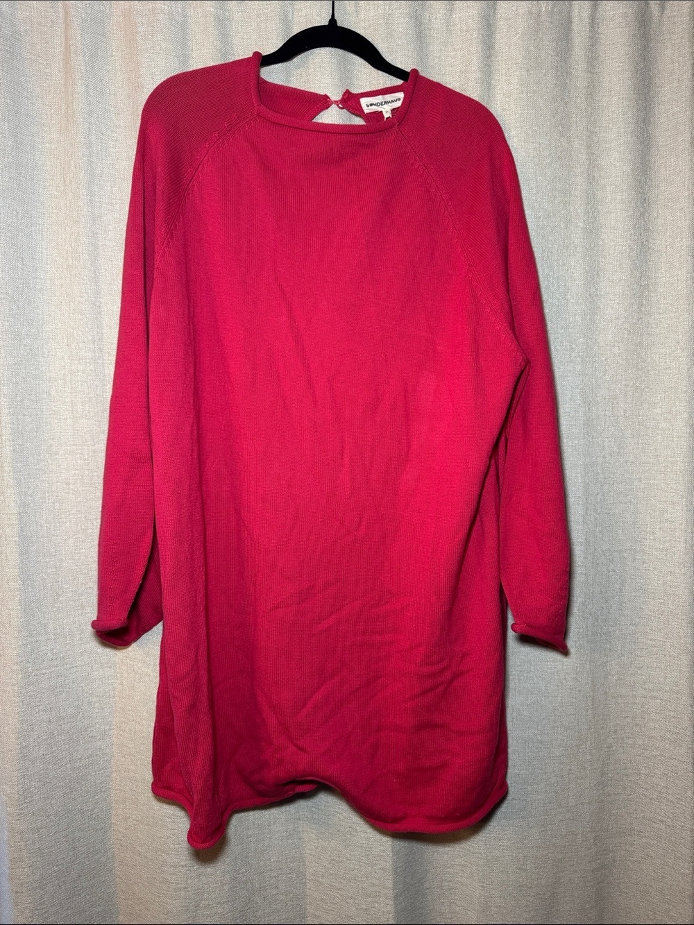 NWT Sønderhaus 100% Organic Cotton Crewneck Jeanie Romper Jumpsuit Red Size XL